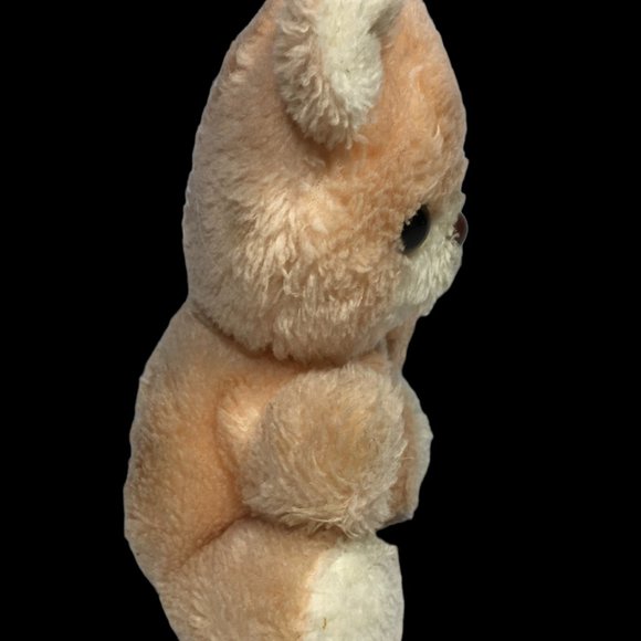 Russ Berrie Teddy Bear Buddy Plush #580 Stuffed Animal Korea Peach Pink RARE 8" - Picture 4 of 9